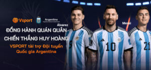 Vsport tài trợ đội tuyển Argentina (2)